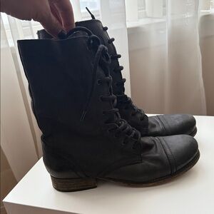 Jeffrey Campbell Black Combat Boots